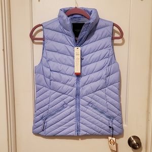 TALBOTS puffer vest light blue